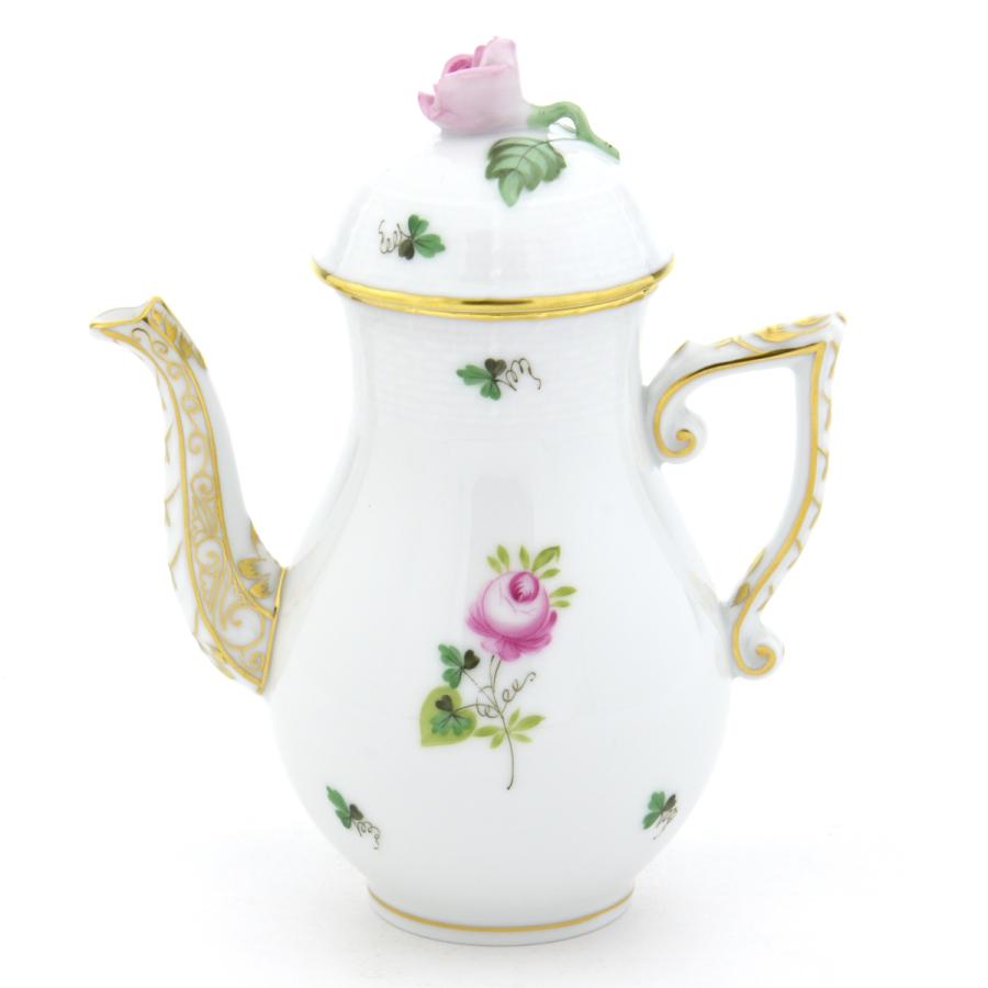 ヘレンド コーヒーポット(S) ウィーンの薔薇・シンプル ハンドメイド 