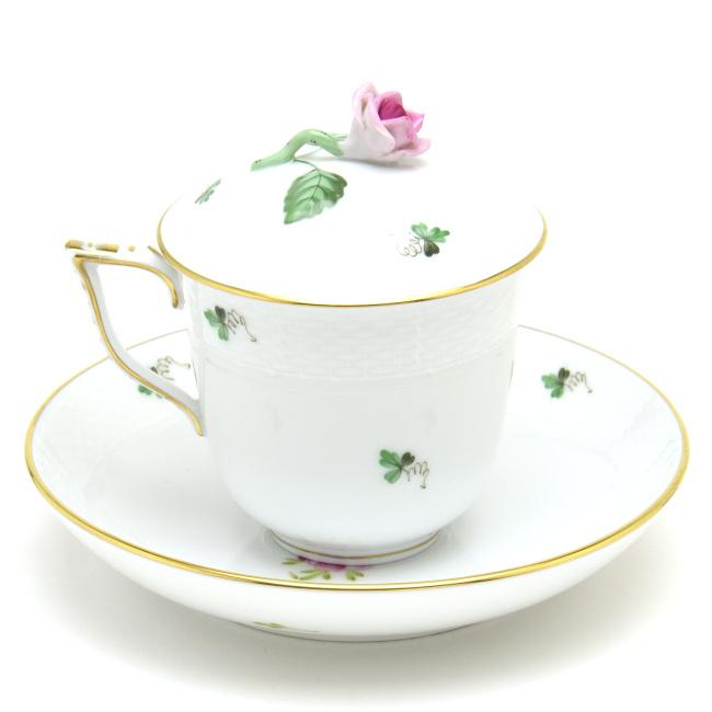 ヘレンド（HEREND） ウィーンの薔薇・シンプル(00705/VRHS) 蓋付き 