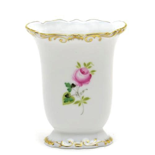 ヘレンド 花瓶 ウィーンの薔薇・シンプル 手描き 磁器製 花器 ヘレンド 花瓶 ウィーンの薔薇・シンプル 手描き 磁器製 花器