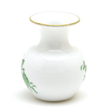 ヘレンド 花瓶(ミニ)アポニーグリーン 手描き 磁器 花器 花活け
