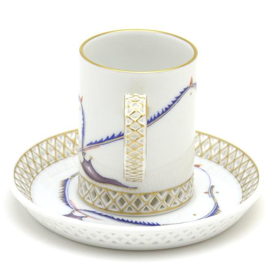 ヘレンド デミタスカップ カイト/凧 ハンドメイド 手描き 透かし ヘレンド デミタスカップ カイト/凧 ハンドメイド 手描き 透かし
