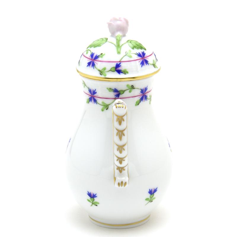 ヘレンド(Herend) コーヒーポット(S)(300cc)薔薇飾り 小さな矢車菊の花飾り(00616/PBG) ハンドメイド 手描き 洋食器 送料無料 ギフト包装無料 ハンガリー製 新品_2