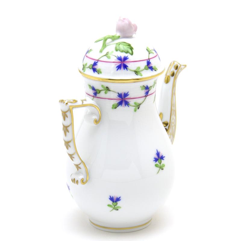 ヘレンド(Herend) コーヒーポット(S)(300cc)薔薇飾り 小さな矢車菊の花飾り(00616/PBG) ハンドメイド 手描き 洋食器 送料無料 ギフト包装無料 ハンガリー製 新品_3