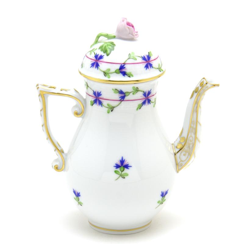 ヘレンド(Herend) コーヒーポット(S)(300cc)薔薇飾り 小さな矢車菊の花飾り(00616/PBG) ハンドメイド 手描き 洋食器 送料無料 ギフト包装無料 ハンガリー製 新品_4