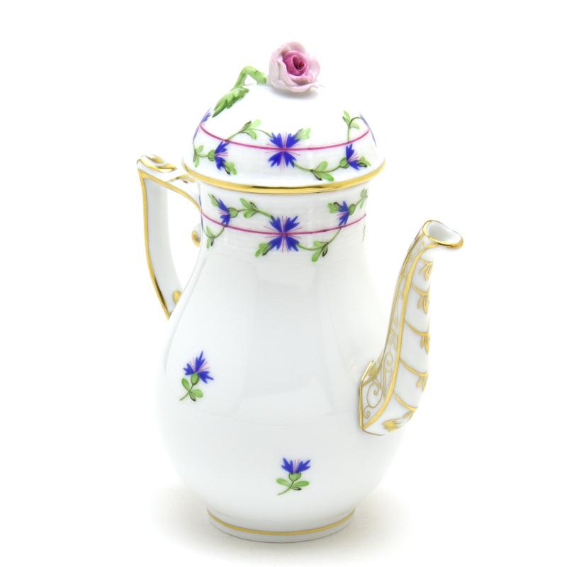 ヘレンド(Herend) コーヒーポット(S)(300cc)薔薇飾り 小さな矢車菊の花飾り(00616/PBG) ハンドメイド 手描き 洋食器 送料無料 ギフト包装無料 ハンガリー製 新品_5