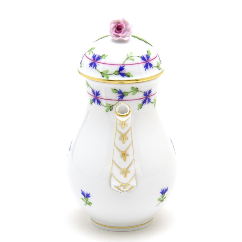 ヘレンド(Herend) コーヒーポット(S)(300cc)薔薇飾り 小さな矢車菊の花飾り(00616/PBG) ハンドメイド 手描き 洋食器 送料無料 ギフト包装無料 ハンガリー製 新品_6