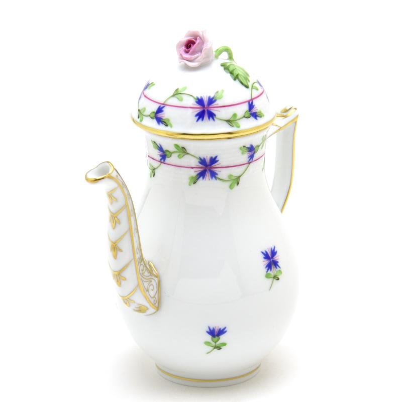 ヘレンド(Herend) コーヒーポット(S)(300cc)薔薇飾り 小さな矢車菊の花飾り(00616/PBG) ハンドメイド 手描き 洋食器 送料無料 ギフト包装無料 ハンガリー製 新品_7