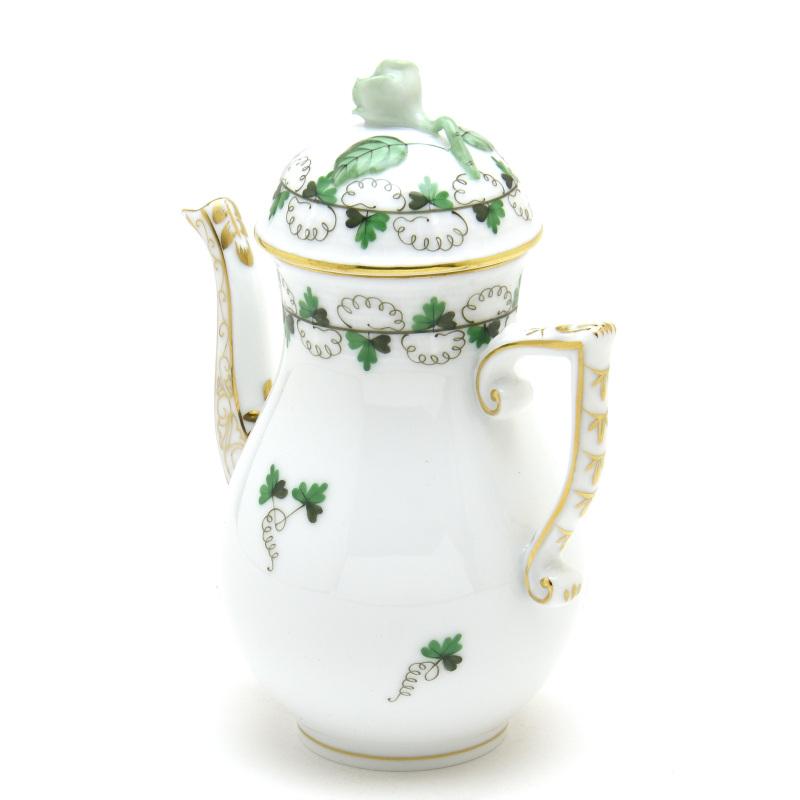 ヘレンド(Herend) コーヒーポット(S)(300cc)薔薇飾り パセリ(00616/PE) ハンドメイド 手描き 磁器製 洋食器 送料無料 ギフト包装無料(純正ボックス使用)【新品】_1