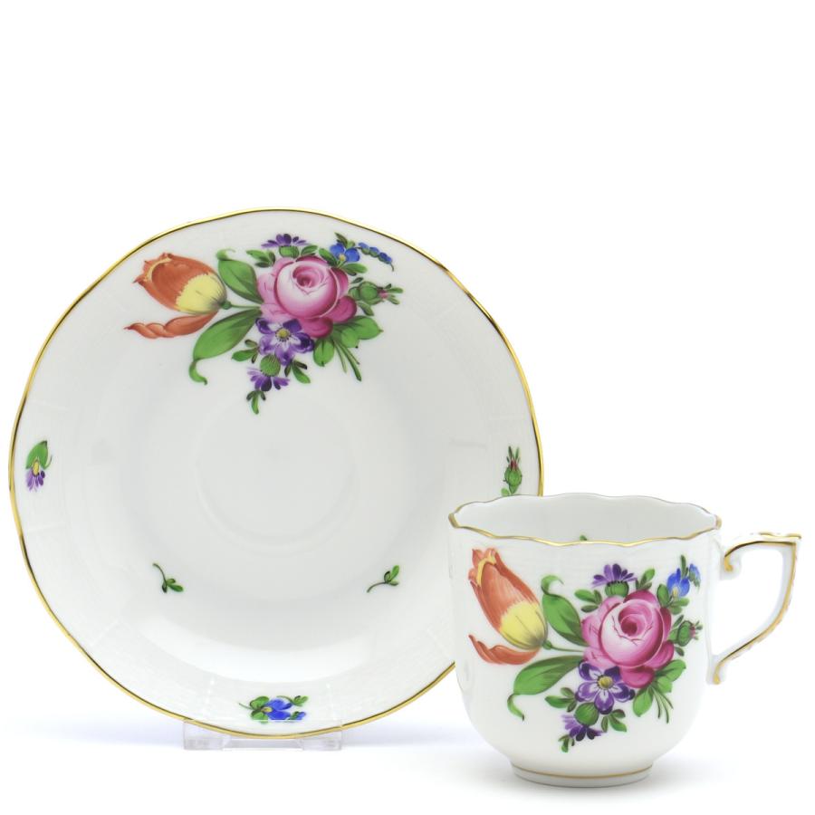 ヘレンド(Herend) コーヒーカップ(160cc)＆ソーサー チューリップの花束(00707/BT-2)手描き 食器 送料無料 ギフト包装無料(純正ボックス使用) ハンガリー製 新品_1