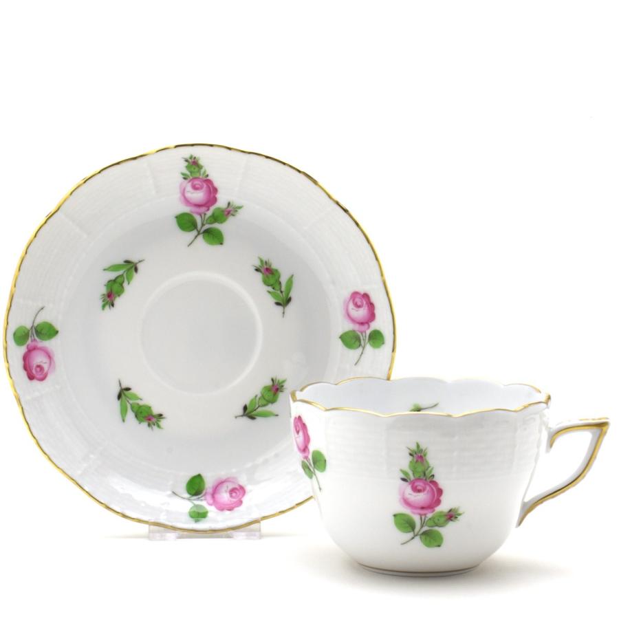 ヘレンド 兼用カップ プチローズ 珈琲 紅茶碗皿 手描き 磁器製 ヘレンド 兼用カップ プチローズ 珈琲 紅茶碗皿 手描き 磁器製