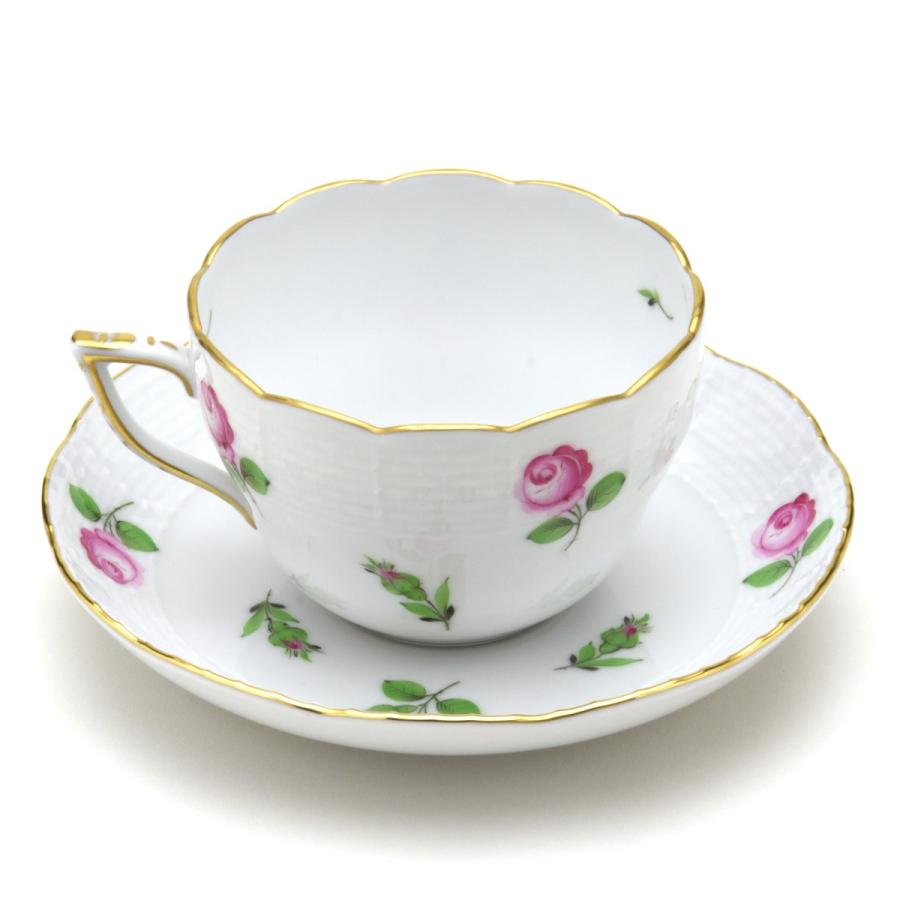 ヘレンド 定価77000円 ティーカップ＆ソーサー、デザートプレート ペア ヘレンドカップ&ソーサーデザートプレート2セット