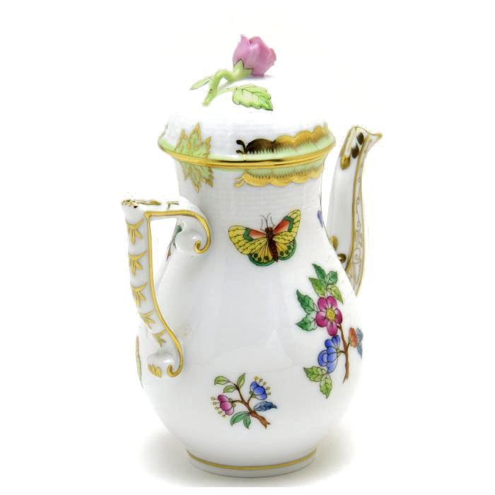 ヘレンド(Herend) コーヒーポット(S)(300cc)薔薇飾り ヴィクトリアブーケ装飾バリエーション(00616/VBA)ハンドメイド 手描き 食器 送料無料 ギフト包装無料 新品_1