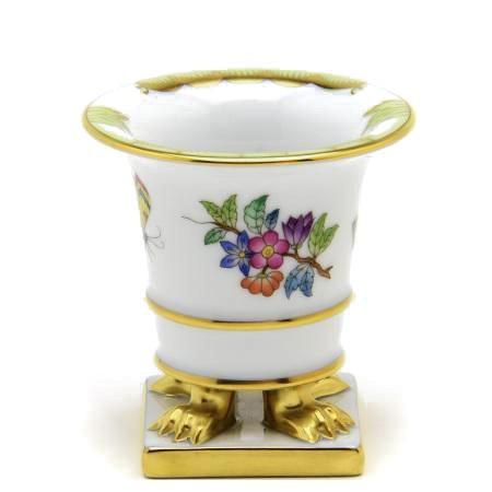 再お値下げ☆Herend ヘレンド ヴィクトリア アンピールフラワーベース 花瓶 ヘレンド 花瓶 ヴィクトリアブーケ装飾(1) ミニアンピールベース