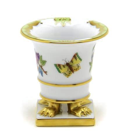 再お値下げ☆Herend ヘレンド ヴィクトリア アンピールフラワーベース 花瓶 ヘレンド 花瓶 ヴィクトリアブーケ装飾(1) ミニアンピールベース