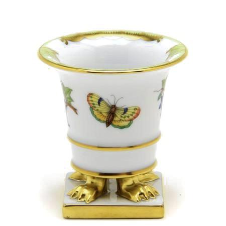 再お値下げ☆Herend ヘレンド ヴィクトリア アンピールフラワーベース 花瓶 ヘレンド 花瓶 ヴィクトリアブーケ装飾(2) ミニアンピールベース