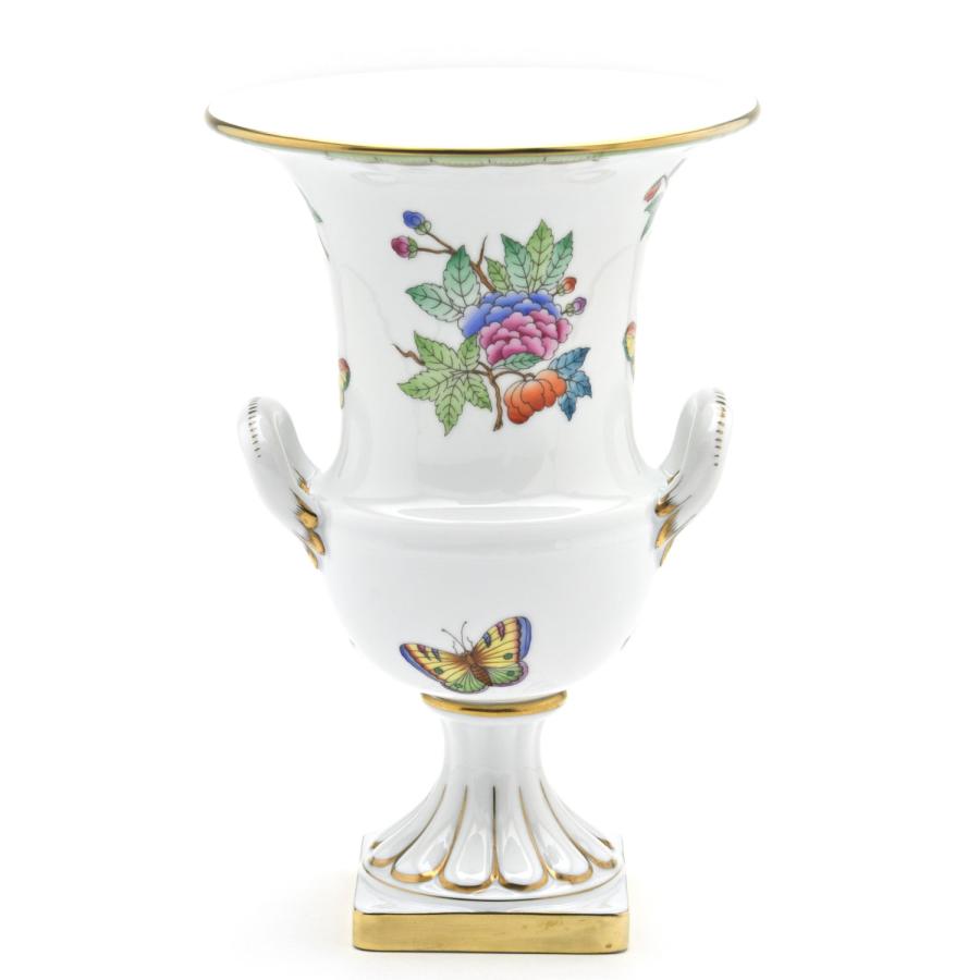 Herend（ヘレンド）の格調高い花瓶 ヘレンド（HEREND） 花瓶(高さ:24.5cm) ヴィクトリアブーケ装飾