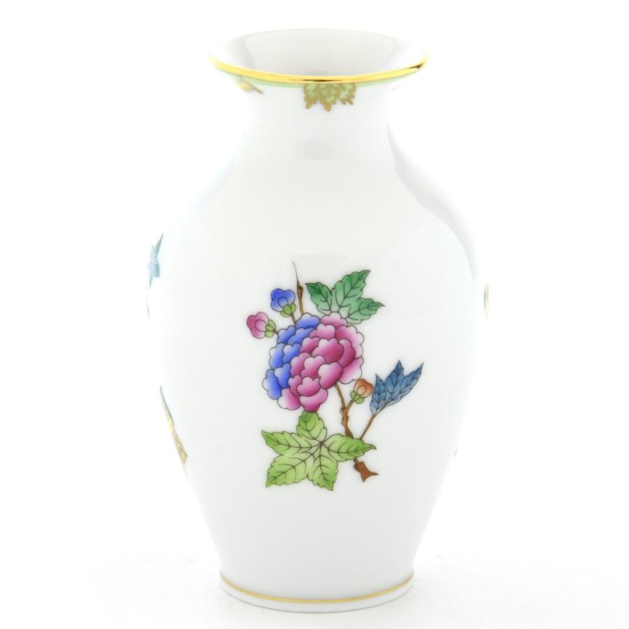 ヘレンド（HEREND） 花瓶(高さ:14cm) ヴィクトリアブーケ装飾