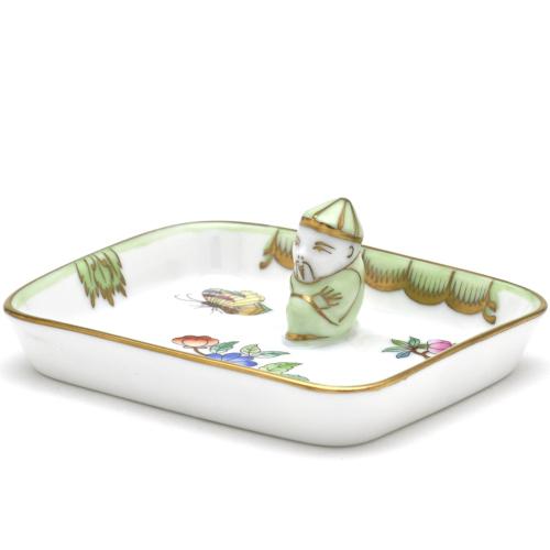 ヘレンド（HEREND） 長方形ミニトレイ(高さ:3cm)マンダリン飾り 