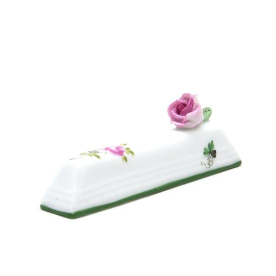 【未使用】HEREND ヘレンド VRH ウィーンのバラ ナイフレスト 箸置き ヘレンド（HEREND） ウィーンの薔薇(00276/VRH) ナイフレスト(長さ:9.2