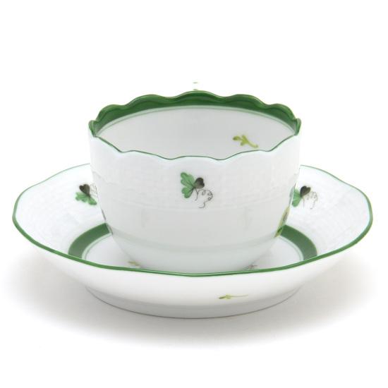 ヘレンド デミタスカップ ウィーンの薔薇 珈琲碗皿 手描き