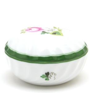 ヘレンド（HEREND） ウィーンの薔薇(06037/VRH) 丸形小物入れ(直径:6.8