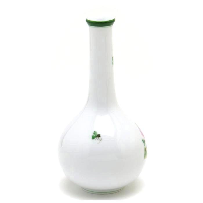 ヘレンド ウィーンの薔薇 一輪挿し 手描き 花瓶 磁器製 花器 飾り壺