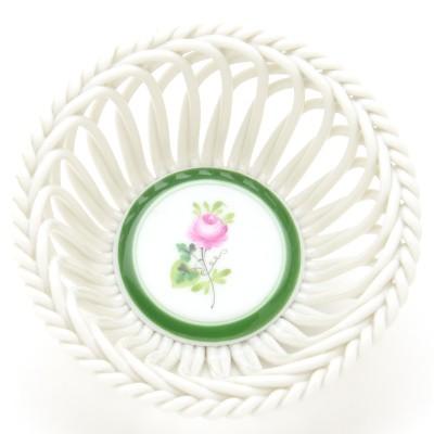 【新品】ヘレンド　ウイーンのバラ　バスケットワークトレー eギフト対応】[ウィーンの薔薇] バスケット