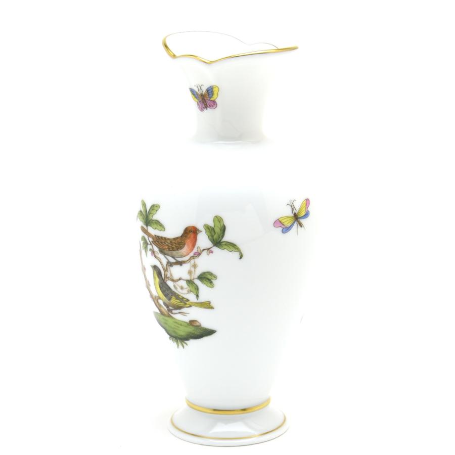 ヘレンド（HEREND） 花瓶(高さ:19cm) ロスチャイルドバード(07053/RO-3