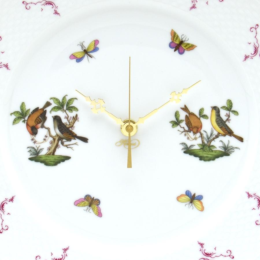 ヘレンド（HEREND） 掛け時計 ロスチャイルドバード(B) 手描き 磁器製