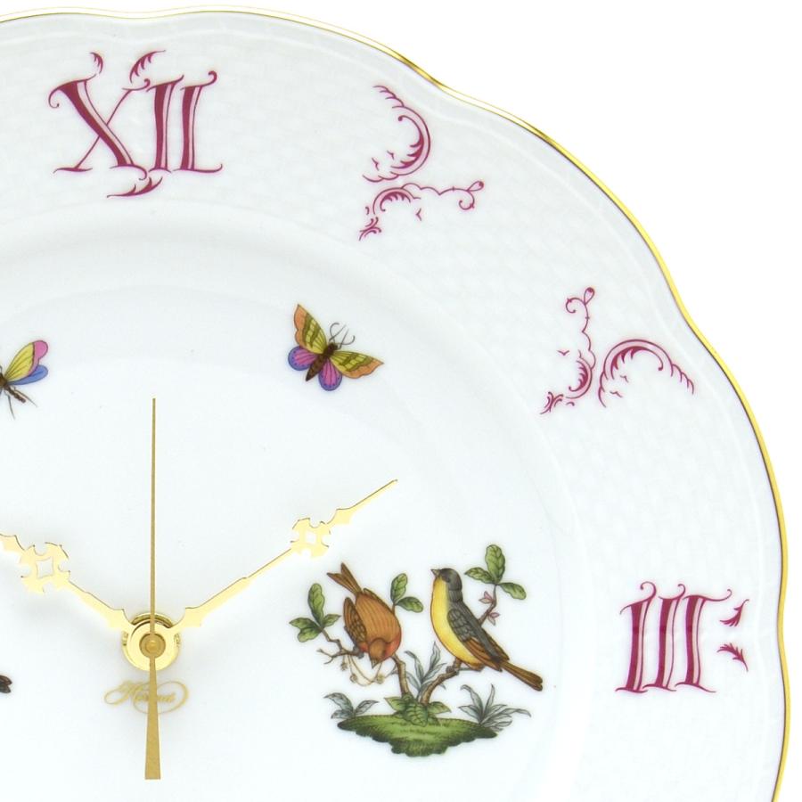ヘレンド（HEREND） 掛け時計 ロスチャイルドバード(B) 手描き 磁器製