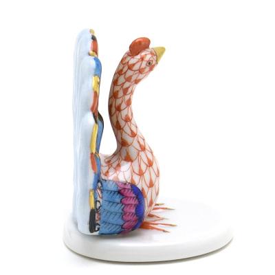 ヘレンド（HEREND） 孔雀(ミニ)置物(高さ:5.1cm) ピーコック(05039/VH