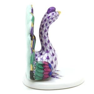 ヘレンド（HEREND） 孔雀(ミニ)置物(高さ:5.1cm) ピーコック(05039/VHL