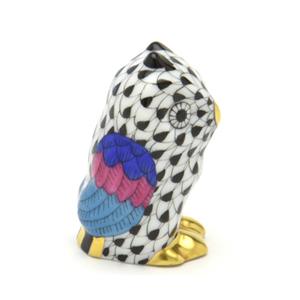 ヘレンド（HEREND） ミニふくろう置物(高さ:4.7cm) 梟(05102/VHNM)黒色