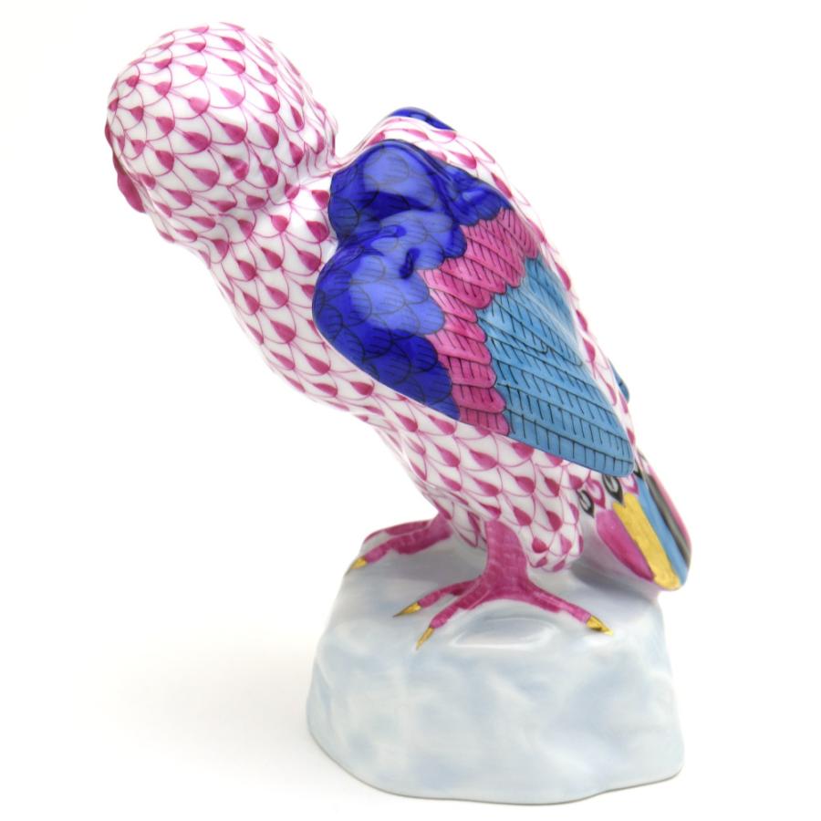 ヘレンド（HEREND） ふくろう(S)(高さ:12cm)(05106/VHP)ピンクの鱗模様
