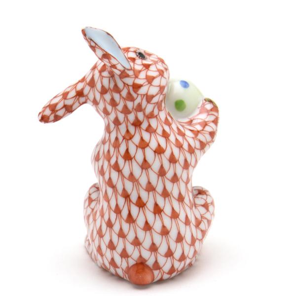 ヘレンド（HEREND） うさぎ置物(高さ:6.5cm) イースターバニー(05436