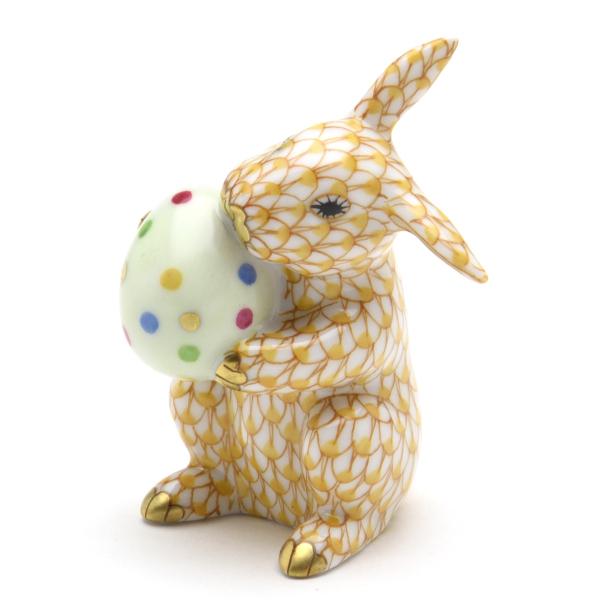 ヘレンド（HEREND） うさぎ置物(高さ:6.5cm) イースターバニー(05436