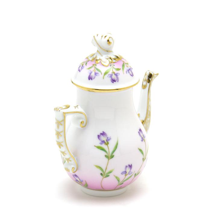ヘレンド(Herend) コーヒーポット(ミニ)(200cc) ピンク地のアイリス(20617/IRIS-P) ハンドメイド 手描き 食器 コレクターズポット 送料無料 ギフト包装無料 新品_3