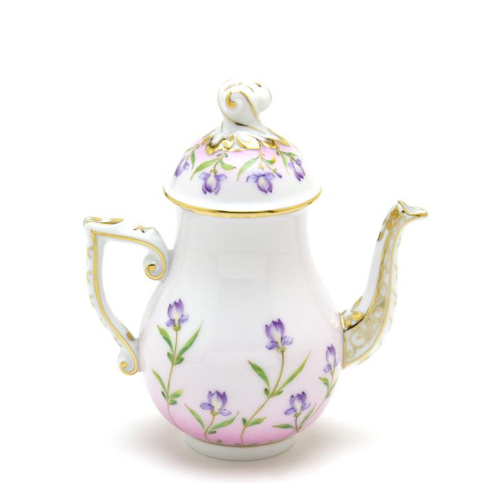 ヘレンド(Herend) コーヒーポット(ミニ)(200cc) ピンク地のアイリス(20617/IRIS-P) ハンドメイド 手描き 食器 コレクターズポット 送料無料 ギフト包装無料 新品_4