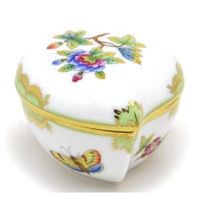 ヘレンド（HEREND） ボンボン入れ ヴィクトリアブーケ 小物入れ(ハート