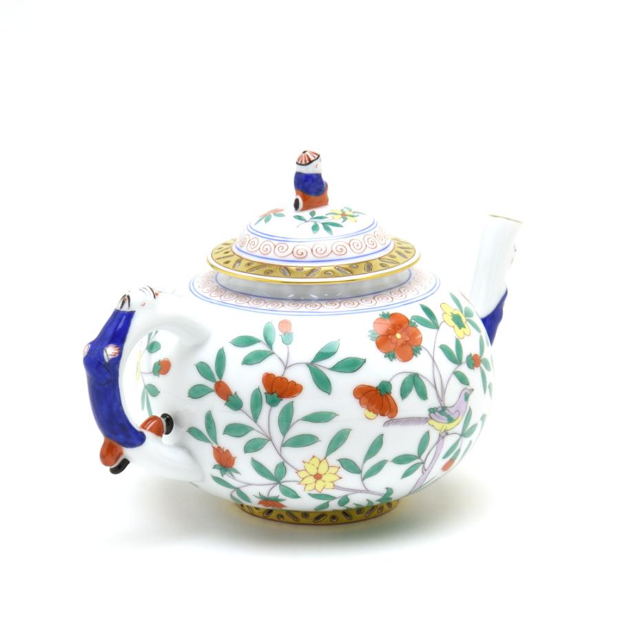 ヘレンド ティーポット 中国の鳥 ハンドメイド 透かし彫り 手描き