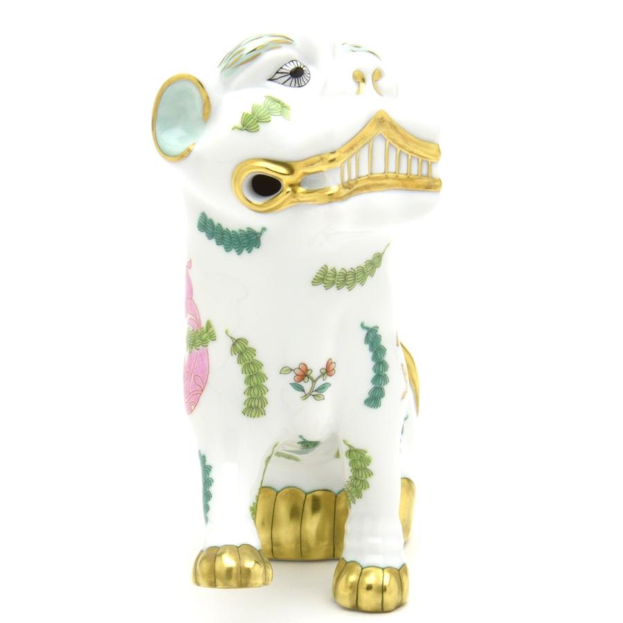 ヘレンド(Herend) 狛犬(高さ:15.5cm)右足上げ ポワッソン(05309/PO) ハンドメイド 手描き 磁器製 Fo-dog 置物 魚藻文様 飾り物 送料無料 ギフト包装無料【新品】_8