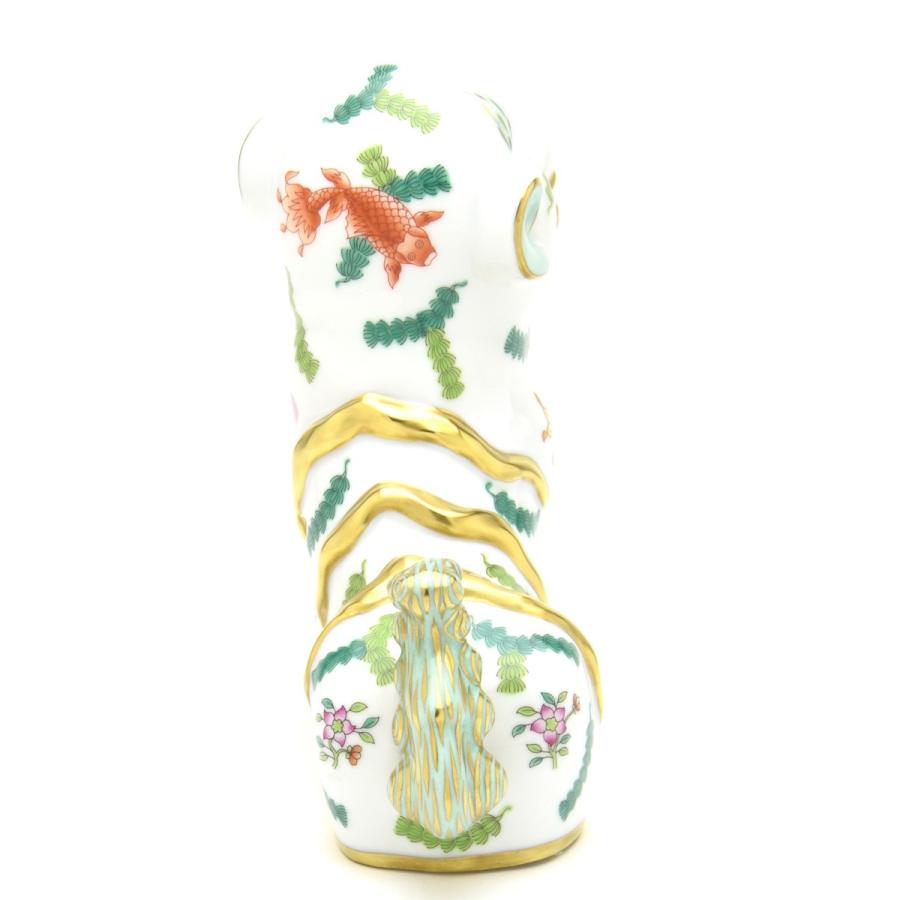 ヘレンド(Herend) 狛犬(高さ:15.5cm)左足上げ ポワッソン(15296/PO) ハンドメイド 手描き 磁器製 Fo-dog 置物 魚藻文様 飾り物 送料無料 ギフト包装無料【新品】_6