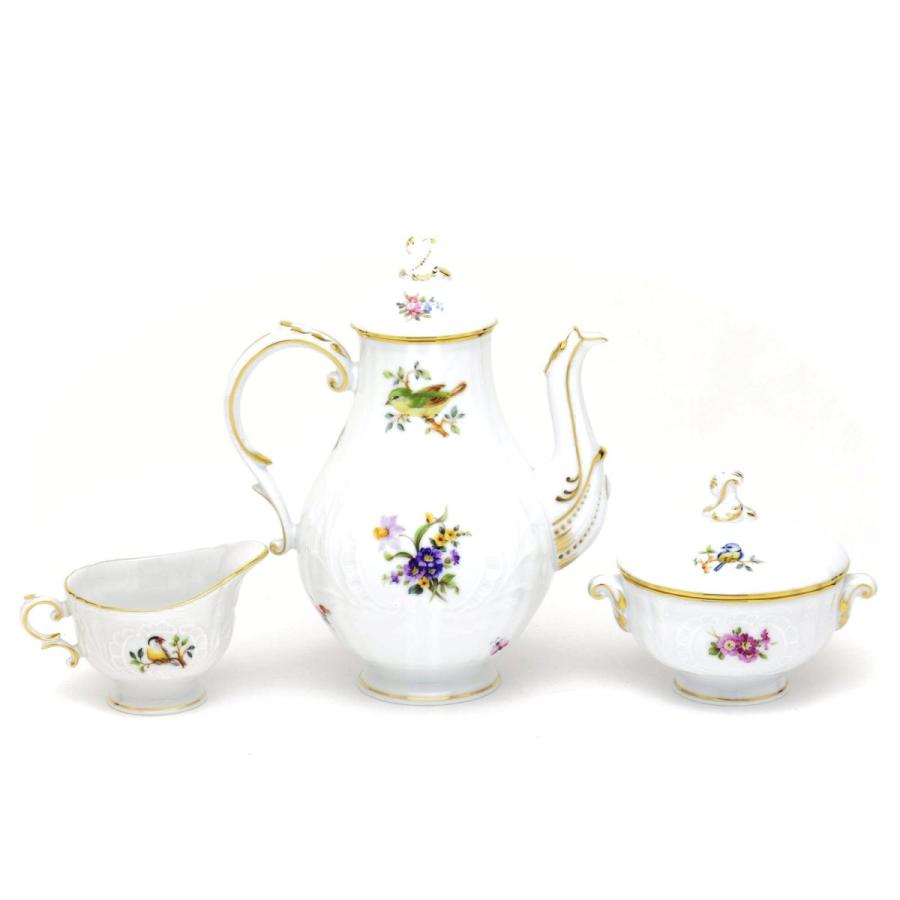 ヘレンド コーヒーセット(6人用) 花と小鳥 マスターペインター ヘレンド コーヒーセット(6人用) 花と小鳥 マスターペインター