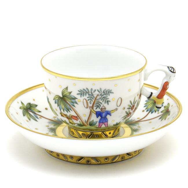 ヘレンド ティーカップ 東洋のショーマン ハンドメイド 透かし彫り 手描き 洋食器 Herend