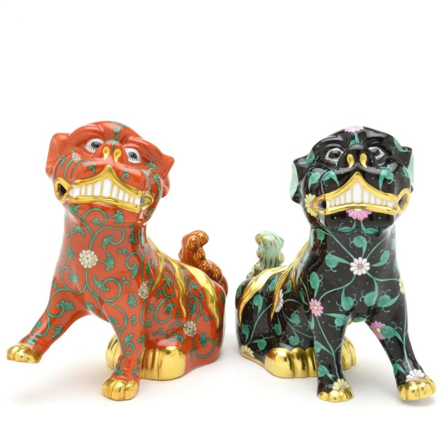 ❤️レア・美品❤️ヘレンドの狛犬 ヘレンド(Herend) 狛犬(S)右足上げ 西安の赤(G-05309)【現物写真 置物