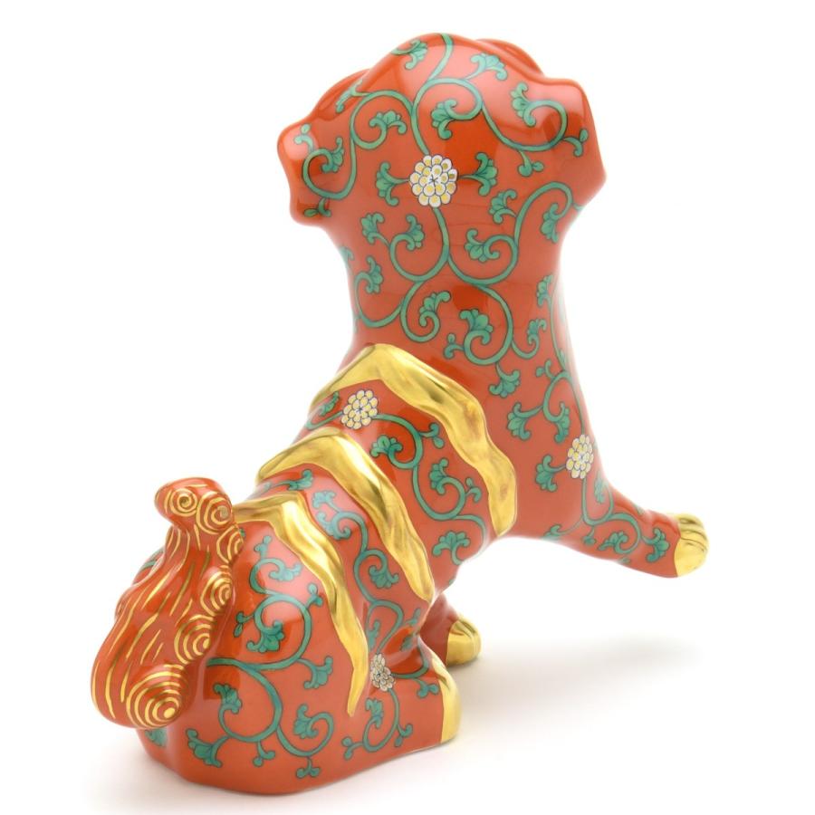 ヘレンド(Herend) 狛犬(高さ:15.5cm)右足上げ 西安の赤(05309/G) ハンドメイド 磁器製 Fo-dog 置物 飾り物 送料無料 ギフト包装無料(純正ボックス使用)【新品】の画像