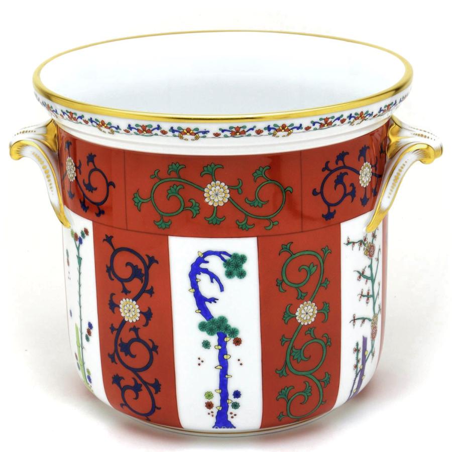 HEREND ヘレンド 鉢カバー 透かし彫り ハンドメイド 手描き 磁器製