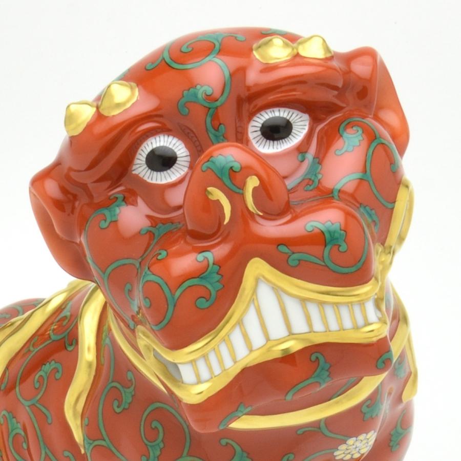 ヘレンド（HEREND） 狛犬(L)(高さ:25cm)右向き 西安の赤(15295/G
