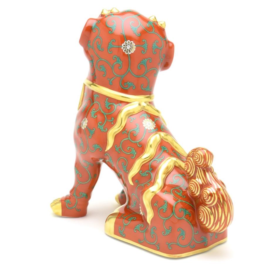 ヘレンド（HEREND） 狛犬(L)(高さ:25cm)右向き 西安の赤(15295/G