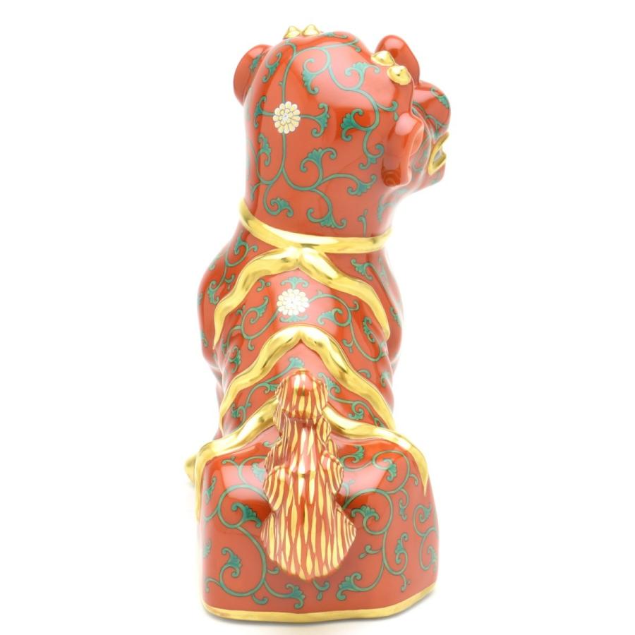 ヘレンド（HEREND） 狛犬(L)(高さ:25cm)右向き 西安の赤(15295/G